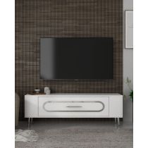 HANAH HOME TV polica Retrop3 White Silver